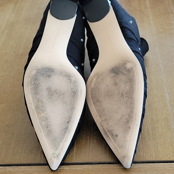 GORGEOUS ZARA TULLE AND FAUX PEARL BOOTS - Picture 7 of 9